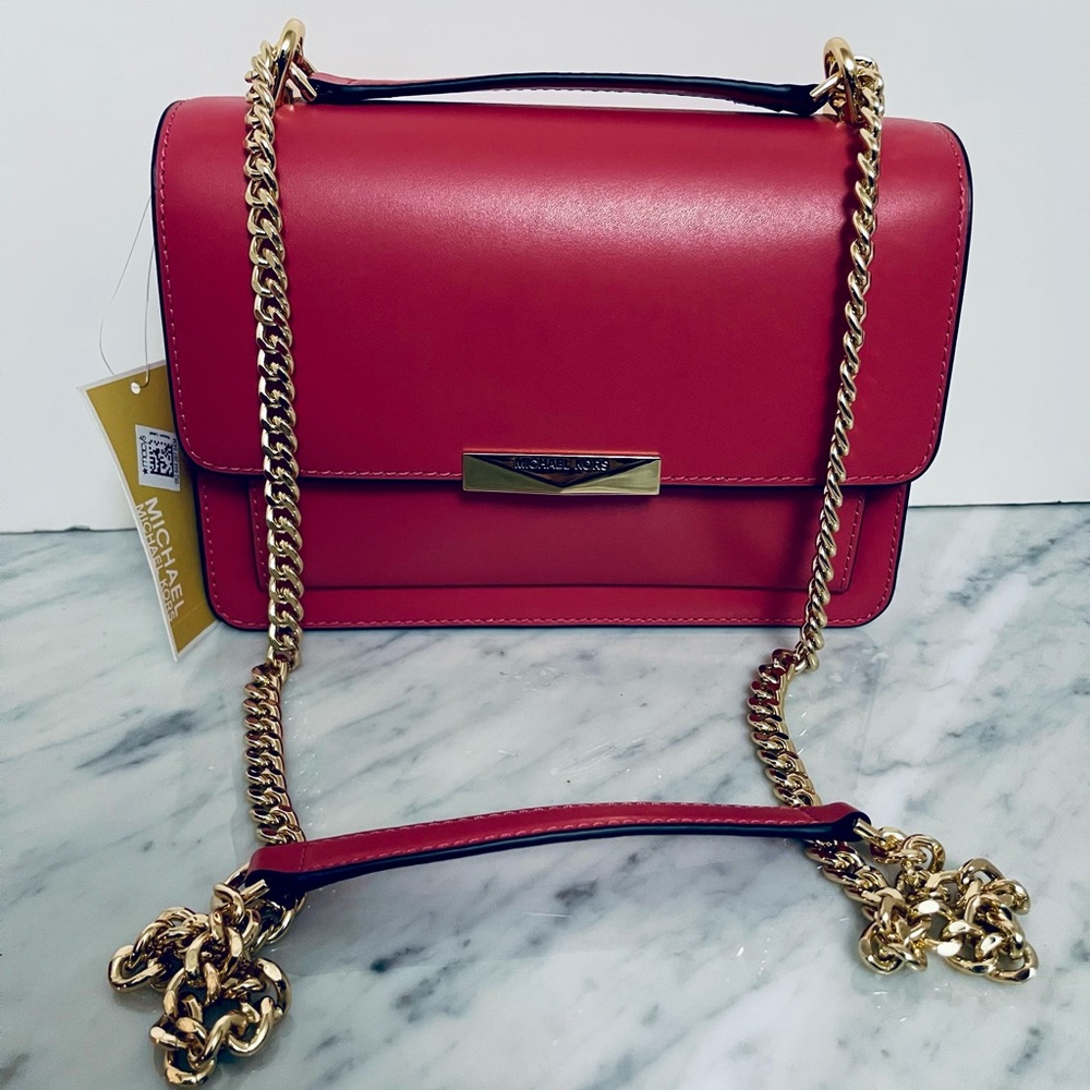 Michael Kors Jade Leather Shoulder Bag